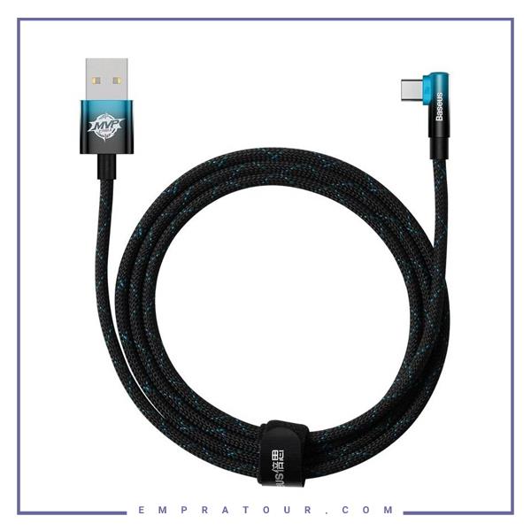 کابل تایپ سی گیمینگ بیسوس 1متر Baseus MVP2ELBOW TYPEC 100W CAVP000421